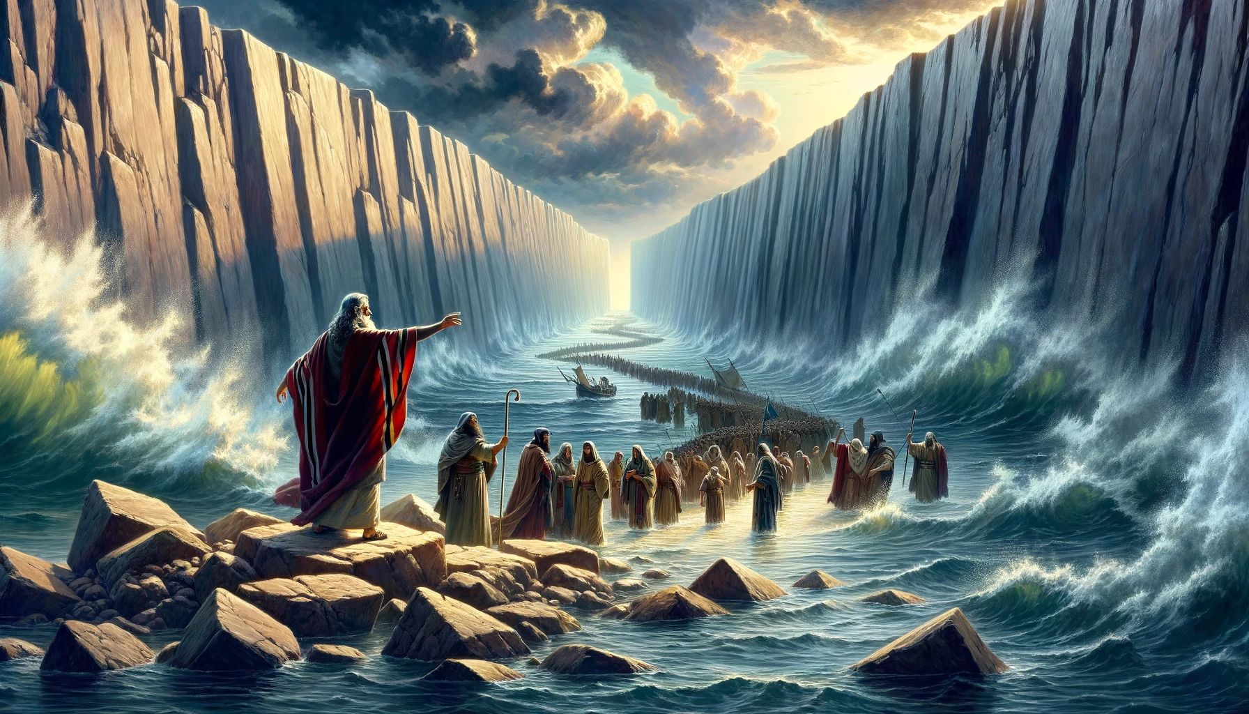 Mojsije razdvaja Crveno more